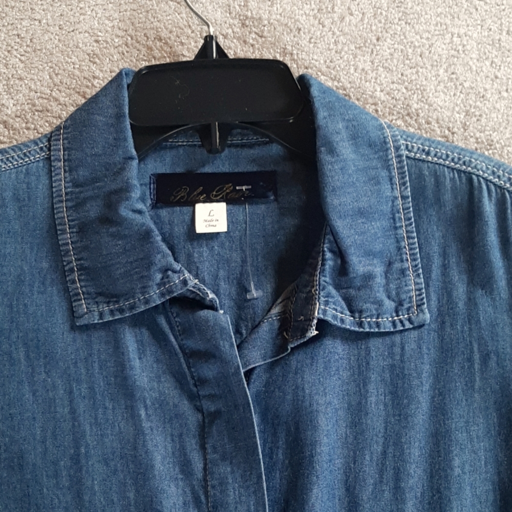 Denim Romper - Picture 2 of 8